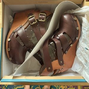 OTBT Aiken Ankle Strap Sandal Brown Size 6